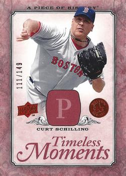 2008 Upper Deck A Piece of History - Timeless Moments Red #TM-9 Curt Schilling Front
