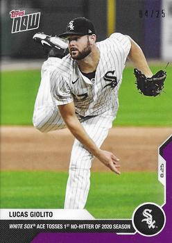 2020 Topps Now - Purple #157 Lucas Giolito Front