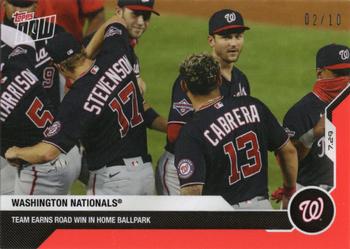 2020 Topps Now - Red #32 Washington Nationals Front