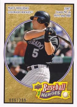 2008 Upper Deck Baseball Heroes - Beige #56 Matt Holliday Front