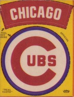 1970 Fleer Official Major League Patches #NNO Chicago Cubs Logo Front