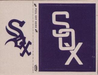 1970 Fleer Official Major League Patches #NNO Chicago White Sox Monogram Front