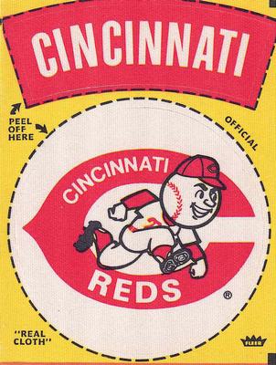 1970 Fleer Official Major League Patches #NNO Cincinnati Reds Logo Front
