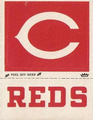 1970 Fleer Official Major League Patches #NNO Cincinnati Reds Monogram Front