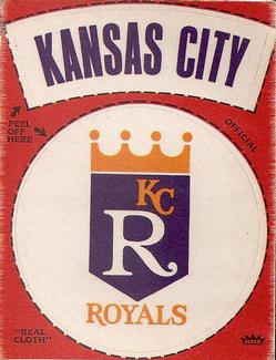 1970 Fleer Official Major League Patches #NNO Kansas City Royals Logo Front