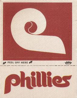 1970 Fleer Official Major League Patches #NNO Philadelphia Phillies Monogram Front