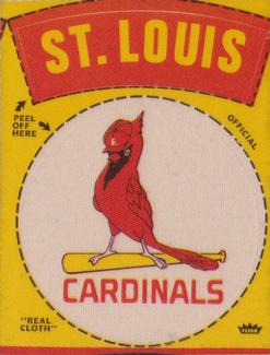 1970 Fleer Official Major League Patches #NNO St. Louis Cardinals Logo Front