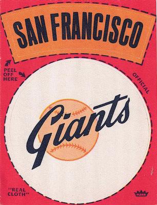 1970 Fleer Official Major League Patches #NNO San Francisco Giants Logo Front