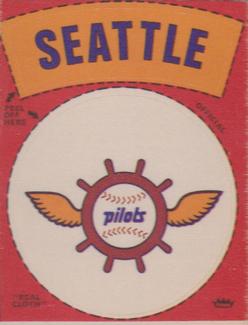 1970 Fleer Official Major League Patches #NNO Seattle Pilots Logo Front