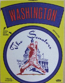 1970 Fleer Official Major League Patches #NNO Washington Senators Logo Front