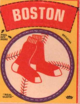 1972 Fleer Official Major League Patches #NNO Boston Red Sox Logo Front