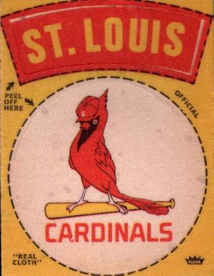 1972 Fleer Official Major League Patches #NNO St. Louis Cardinals Logo Front