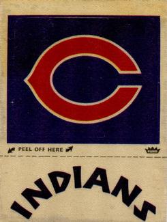 1973 Fleer Official Major League Patches #NNO Cleveland Indians Monogram Front