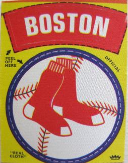 1976 Fleer Official Major League Patches #NNO Boston Red Sox Logo Front