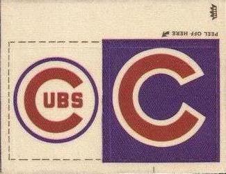 1976 Fleer Official Major League Patches #NNO Chicago Cubs Monogram Front