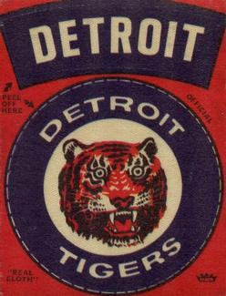 1976 Fleer Official Major League Patches #NNO Detroit Tigers Logo Front
