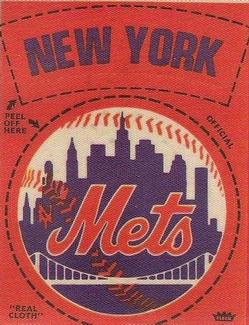 1976 Fleer Official Major League Patches #NNO New York Mets Logo Front