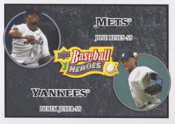 2008 Upper Deck Baseball Heroes - Black #179 Jose Reyes / Derek Jeter Front