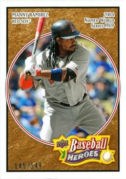 2008 Upper Deck Baseball Heroes - Brown #22 Manny Ramirez Front