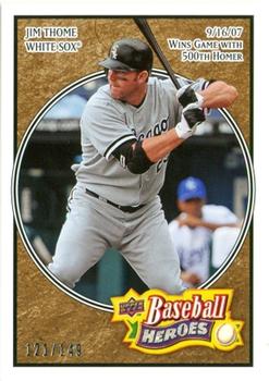 2008 Upper Deck Baseball Heroes - Brown #42 Jim Thome Front