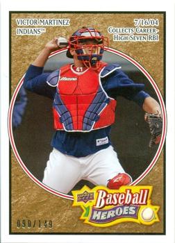 2008 Upper Deck Baseball Heroes - Brown #52 Victor Martinez Front