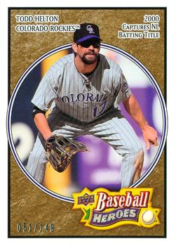 2008 Upper Deck Baseball Heroes - Brown #59 Todd Helton Front