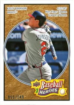 2008 Upper Deck Baseball Heroes - Brown #95 Kelly Johnson Front