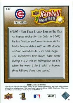 2008 Upper Deck Baseball Heroes - Brown #142 Felix Pie Back