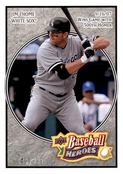 2008 Upper Deck Baseball Heroes - Charcoal #42 Jim Thome Front