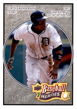 2008 Upper Deck Baseball Heroes - Charcoal #60 Curtis Granderson Front