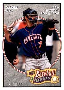 2008 Upper Deck Baseball Heroes - Charcoal #101 Joe Mauer Front
