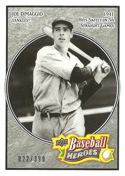 2008 Upper Deck Baseball Heroes - Charcoal #127 Joe DiMaggio Front