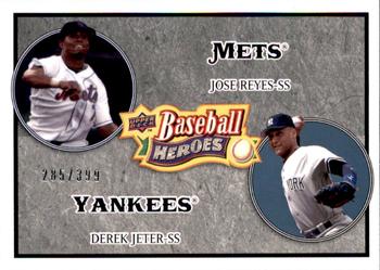 2008 Upper Deck Baseball Heroes - Charcoal #179 Jose Reyes / Derek Jeter Front