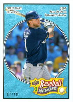 2008 Upper Deck Baseball Heroes - Light Blue #46 Corey Hart Front