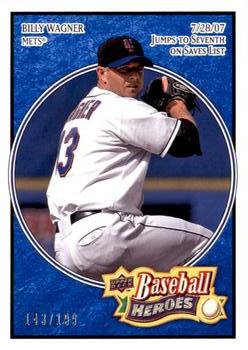 2008 Upper Deck Baseball Heroes - Navy Blue #109 Billy Wagner Front