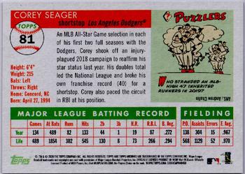 2020 Topps Archives - Purple #81 Corey Seager Back