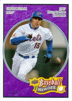2008 Upper Deck Baseball Heroes - Purple #104 Carlos Beltran Front