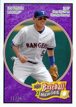 2008 Upper Deck Baseball Heroes - Purple #175 Ian Kinsler Front