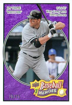 2008 Upper Deck Baseball Heroes - Purple #42 Jim Thome Front