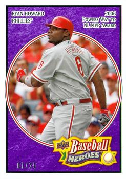 2008 Upper Deck Baseball Heroes - Purple #133 Ryan Howard Front