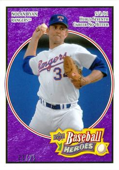 2008 Upper Deck Baseball Heroes - Purple #35 Nolan Ryan Front