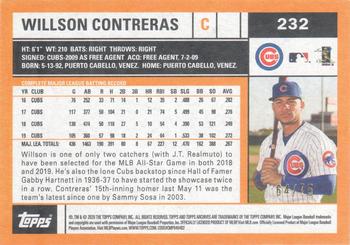 2020 Topps Archives - Red #232 Willson Contreras Back