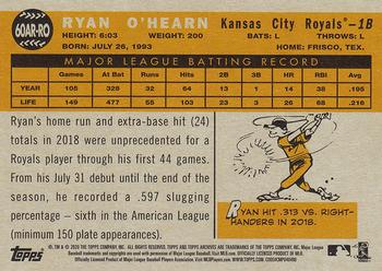2020 Topps Archives - 1960 Topps All-Star Rookies #60AR-RO Ryan O'Hearn Back