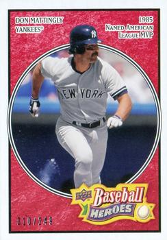 2008 Upper Deck Baseball Heroes - Red #125 Don Mattingly Front