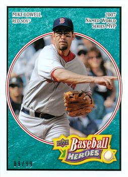 2008 Upper Deck Baseball Heroes - Sea Green #19 Mike Lowell Front