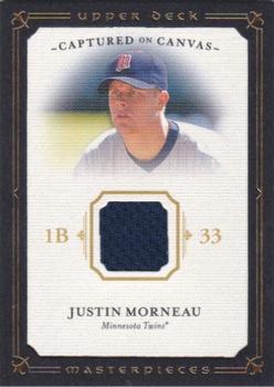 2008 Upper Deck Masterpieces - Captured on Canvas #CC-MO Justin Morneau Front