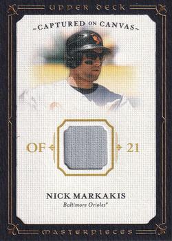 2008 Upper Deck Masterpieces - Captured on Canvas #CC-NM Nick Markakis Front