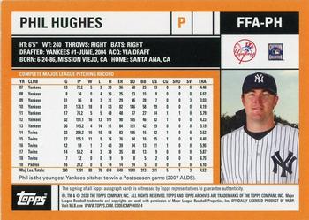 2020 Topps Archives - Fan Favorites Autographs #FFA-PH Phil Hughes Back