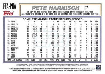 2020 Topps Archives - Fan Favorites Autographs #FFA-PHA Pete Harnisch Back