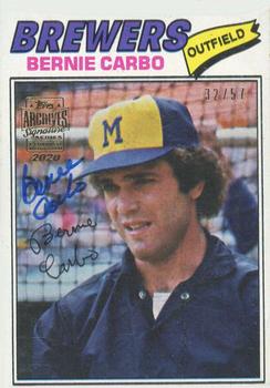 2020 Topps Archives - Fan Favorites Autographs Blue #FFA-BC Bernie Carbo Front